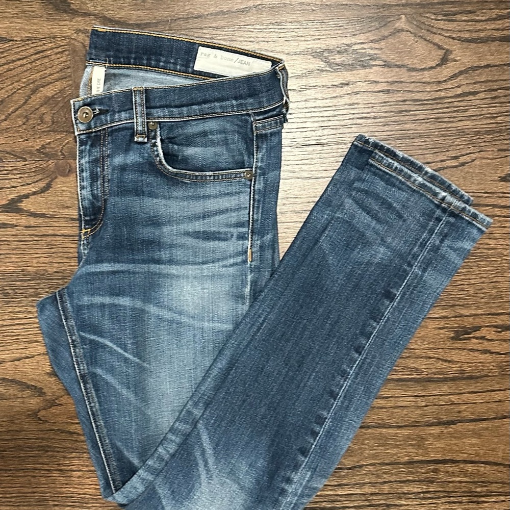 rag & bone Dark Blue Skinny Jeans